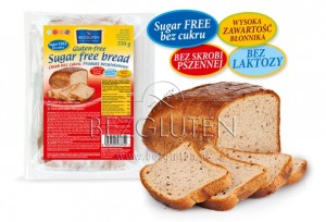 Bezgluten glutén és cukormentes kenyér
